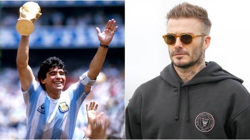Beckham se despide de Maradona