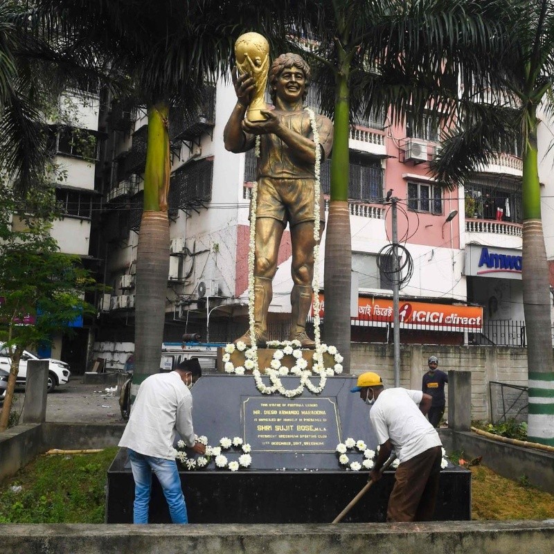 Esto es Maradona: así homenajean al Diego en India