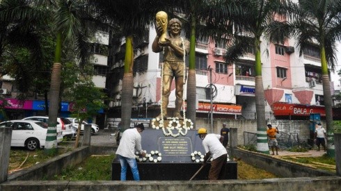 Esto es Maradona: así homenajean al Diego en India