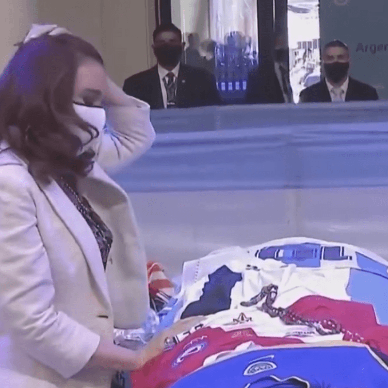 Video: Cristina Fernández también despidió a Diego Maradona