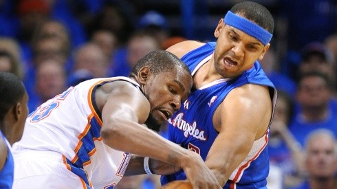 Kevin Durant y Jared Dudley