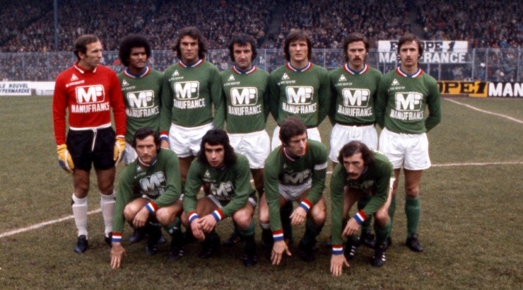 The Saint-Etienne team in 1976. (Getty Images)