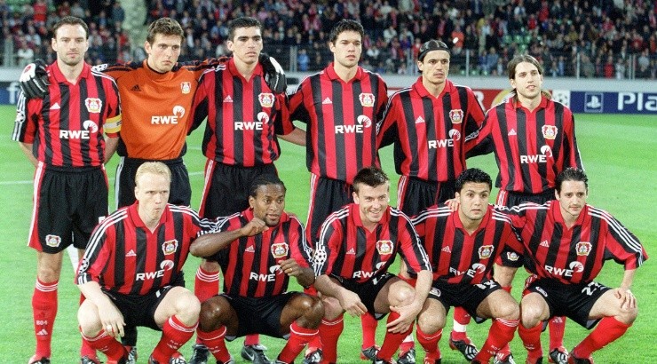 Bayer Leverkusen players who featured in the 2002 Champions League final vs Real Madrid. (Getty Images)