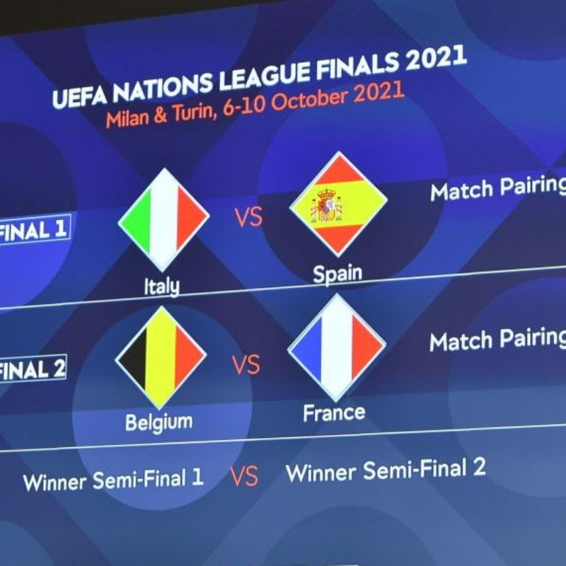 Qué partidazos: se sorteó el Final Four de la UEFA Nations League