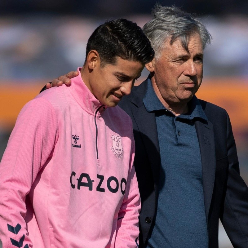 Ancelotti contó por qué a él le funciona James Rodríguez y a Zidane no