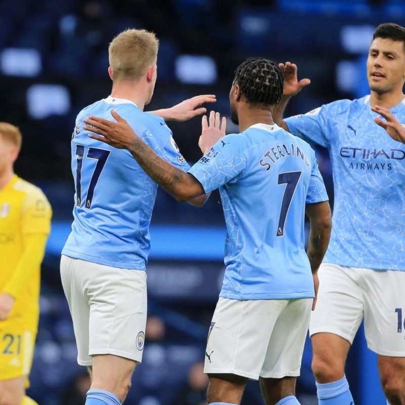 Qué baile: Manchester City le ganó 2-0 al Fulham y se quedó corto