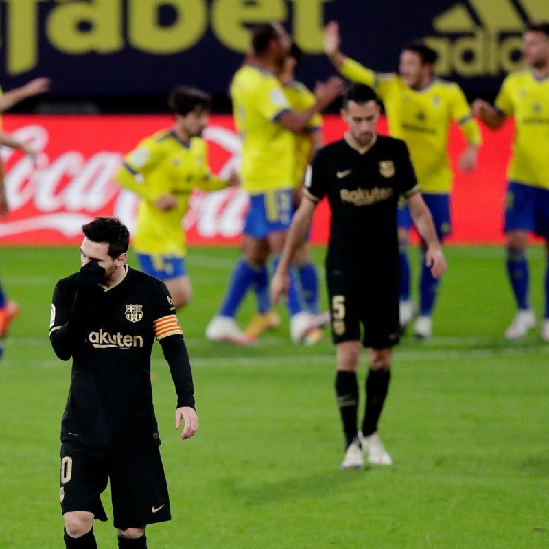 Histórico: Barcelona tuvo un partido para el olvido y Cádiz le ganó 2 a 1