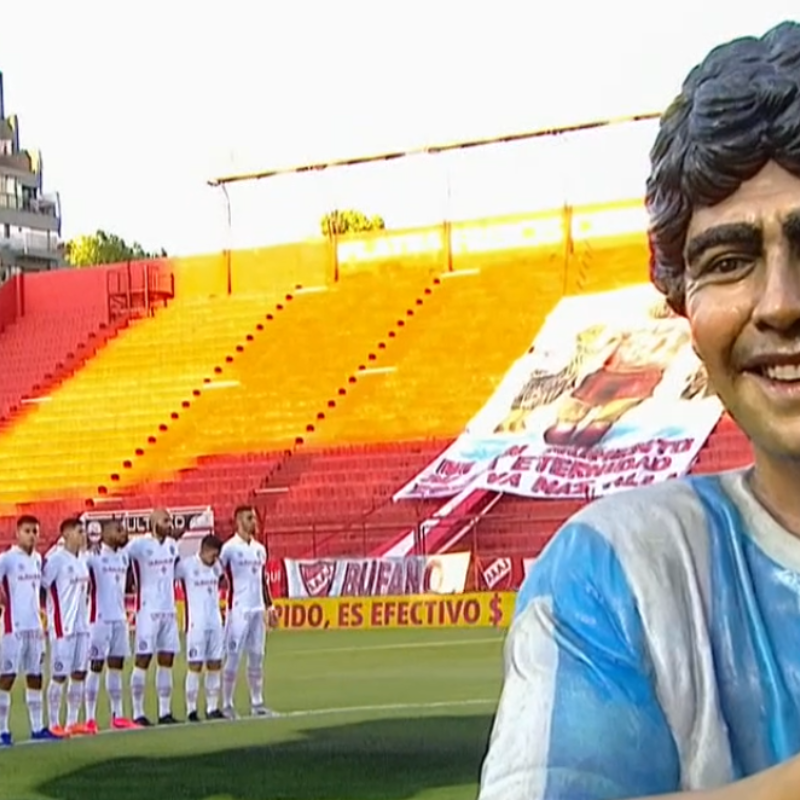 En su casa: el hermoso homenaje de Argentinos a Diego Maradona