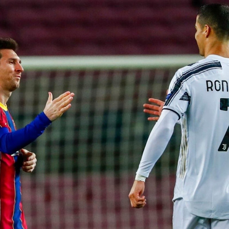 El video que todos queríamos: así fue el saludo entre Messi y Cristiano