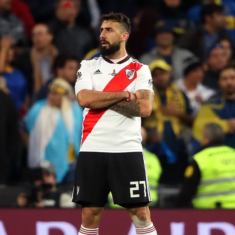 Pratto sacó a la luz lo que pensó con Ponzio y Enzo Pérez en el entretiempo de la final de Madrid contra Boca