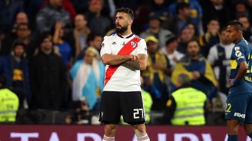 Pratto sacó a la luz lo que pensó con Ponzio y Enzo Pérez en el entretiempo de la final de Madrid contra Boca