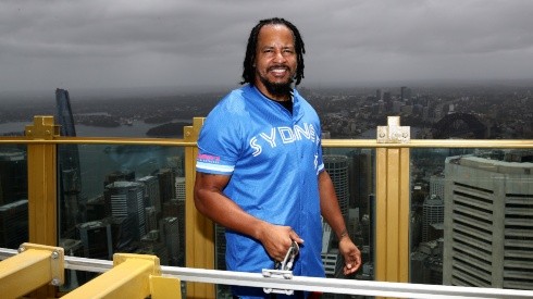 Manny Ramirez is currently playing for the Sydney Blue Sox. (Getty)