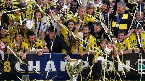 Columbus Crew celebrating the 2008 MLS Cup championship. (Getty)