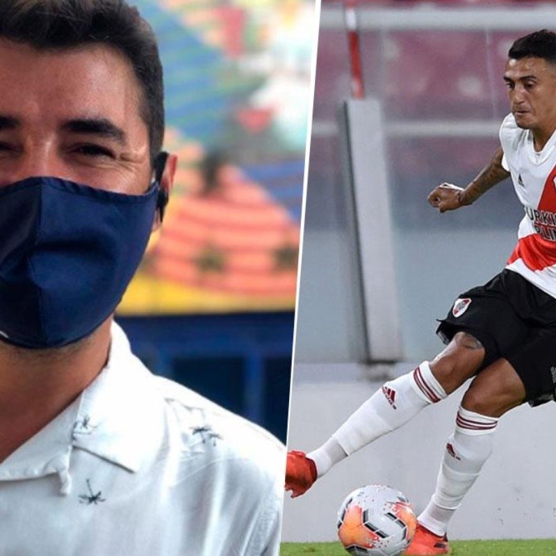 Los dos tuits picantes de Tato Aguilera después del penal que le regalaron a River