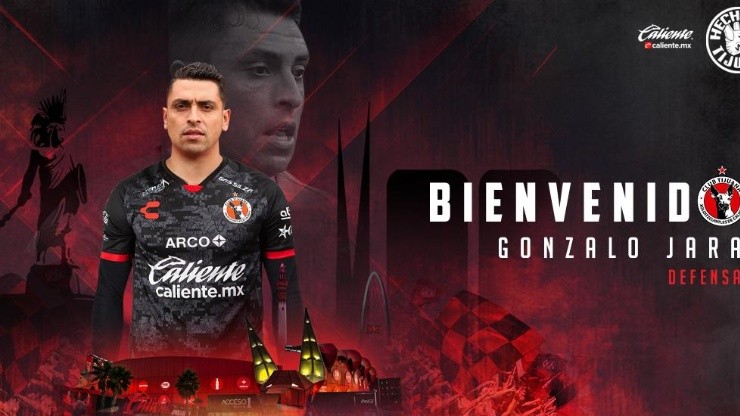 Gonzalo Jara es nuevo refuerzo de Xolos de Tijuana