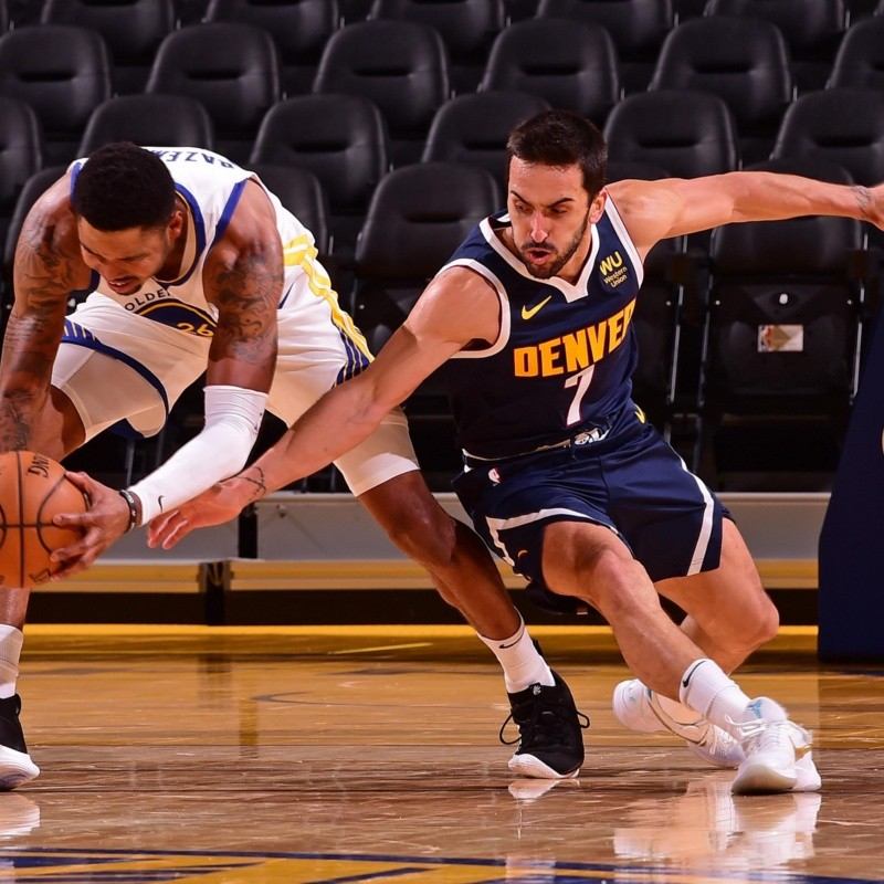 La cuenta de Twitter de los Denver Nuggets enloqueció con el debut de Campazzo