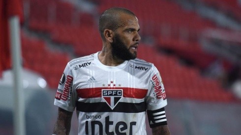 Dani Alves en Sao Paulo, su actual equipo.