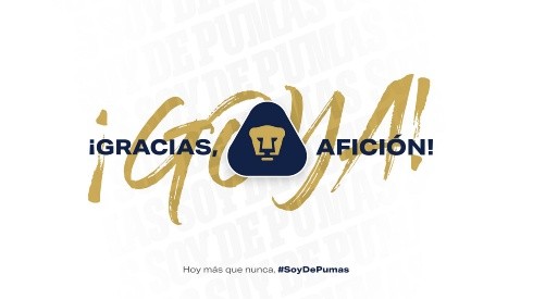 Las redes sociales de Pumas reconocieron el apoyo de los aficionados.
