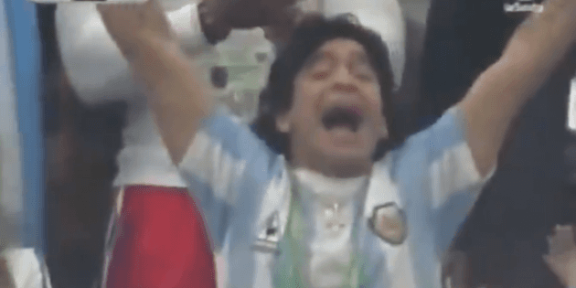 Viral on Twitter the video of Diego Maradona, who celebrated when Lionel Messi made his World Cup debut – archyde