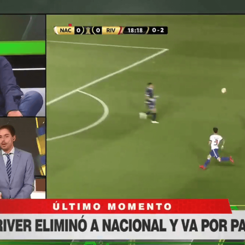 Closs a Roberto Leto tras Nacional-River: "Hace 6 años que es un buen momento"