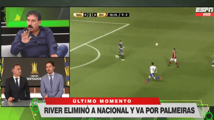 Closs a Roberto Leto tras Nacional-River: "Hace 6 años que es un buen momento"