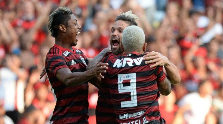 Flamengo tem demonstrado maior evolução física nos treinamentos - Foto: Alexandre Vidal/Flamengo.