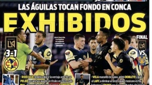 Las portadas castigan tras el fracaso en Concacaf
