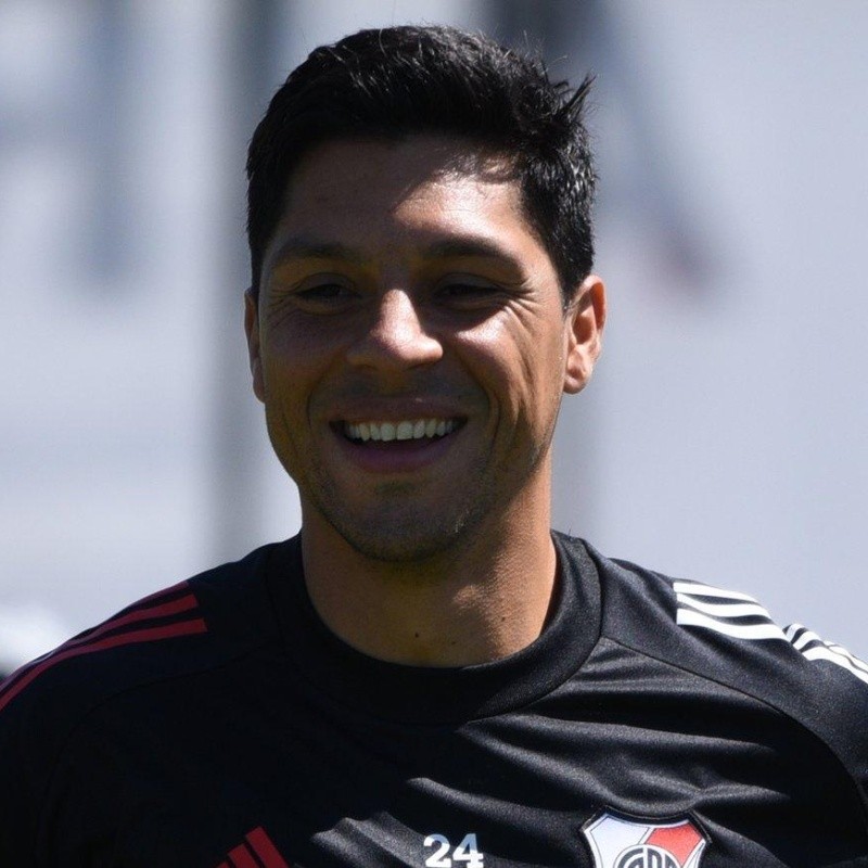 Enzo Pérez volvió a entrenar y River tiró un tuitazo