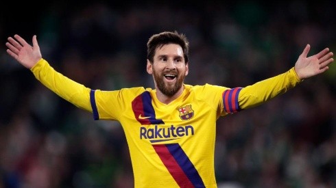 Messi comemora bom momento pelo Barcelona