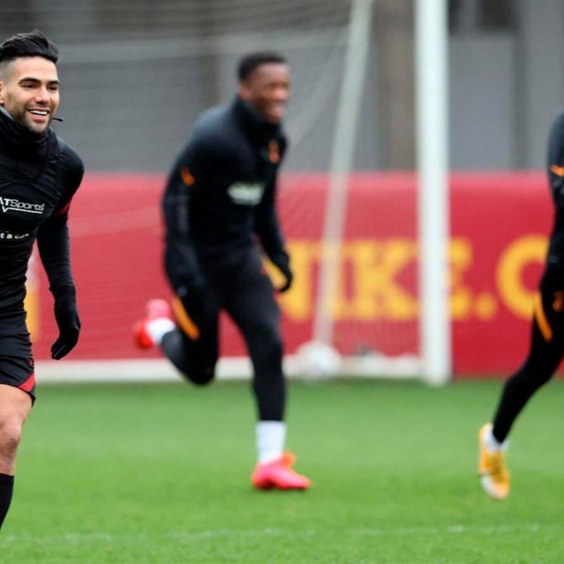 Volvió, el Tigre volvió: Falcao ya entrena normalmente con Galatasaray