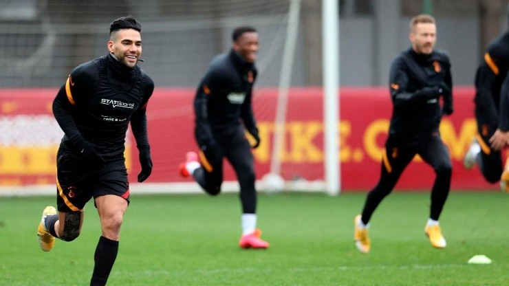 Radamel Falcao se recuperó de su lesión y ya entrena con normalidad con Galatasaray.