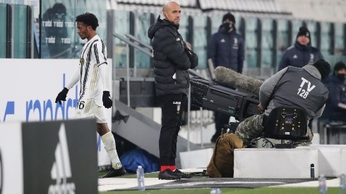 Juan Guillermo Cuadrado puso la cara tras la roja que vio ante Fiorentina en la fecha 13 de la Serie A.