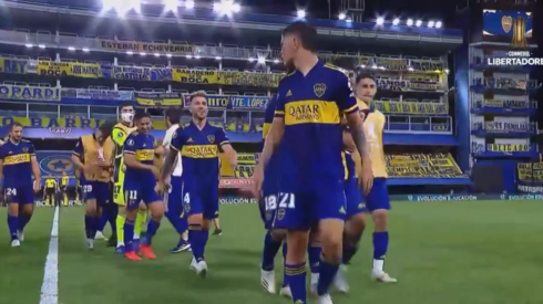 Así se fueron los jugadores de Boca al vestuario tras ganarle a Racing