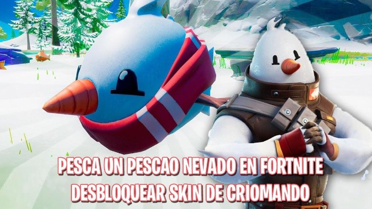 Donde pescar un pescao nevao y conseguir la skin de Criomando en Fortnite