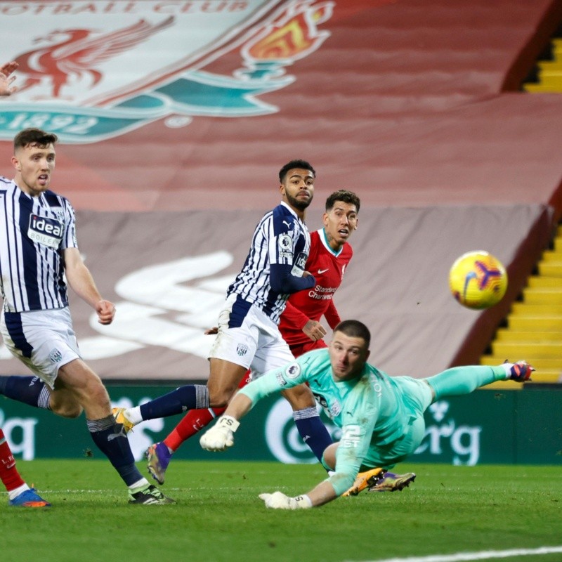 Sorpresa en Inglaterra: el West Bromwich le empató al Liverpool sobre el final