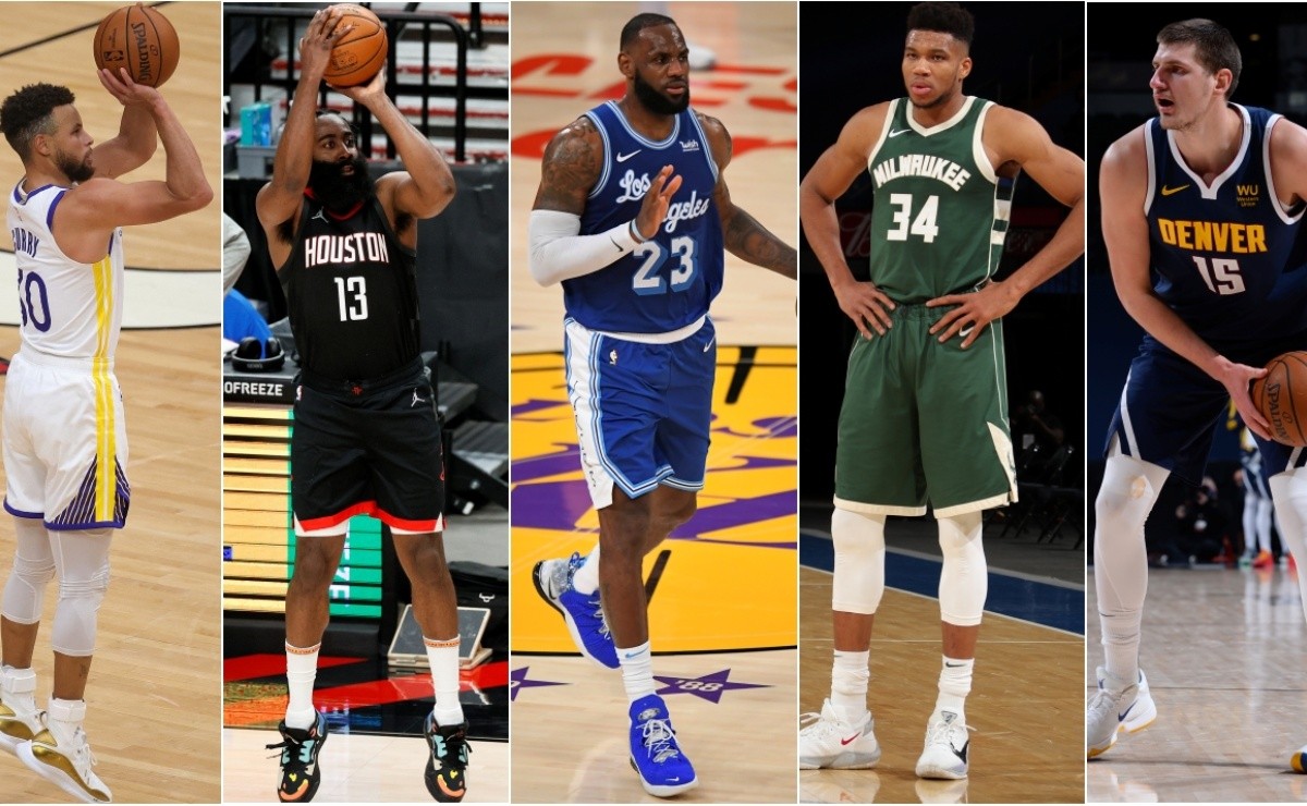 NBA: gerentes generales eligen al mejor jugador por posición en temporada  2020-2021