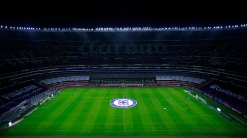 Estadio Azteca en el marco del duelo entre Cruz Azul y Pumas
