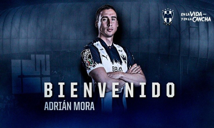 Adrián Mora, presentado en Rayados. Foto: Prensa Monterrey