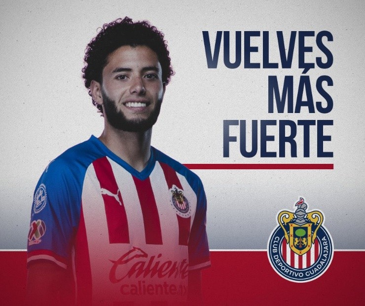 Presentación de César Huerta en Chivas. Foto: Prensa Guadalajara