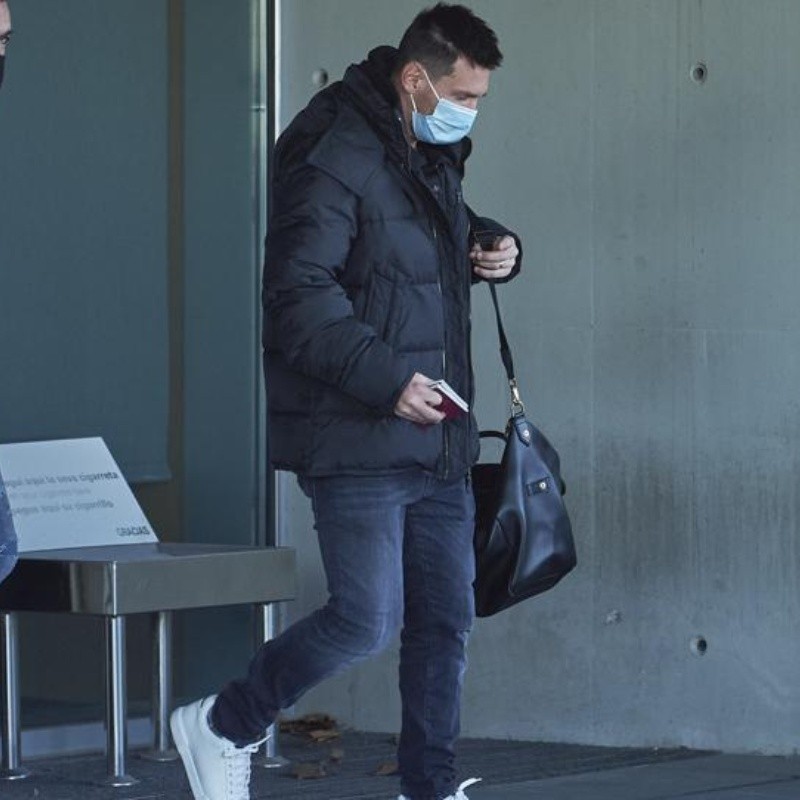 Messi ya está de regreso en Barcelona tras seis días en Rosario