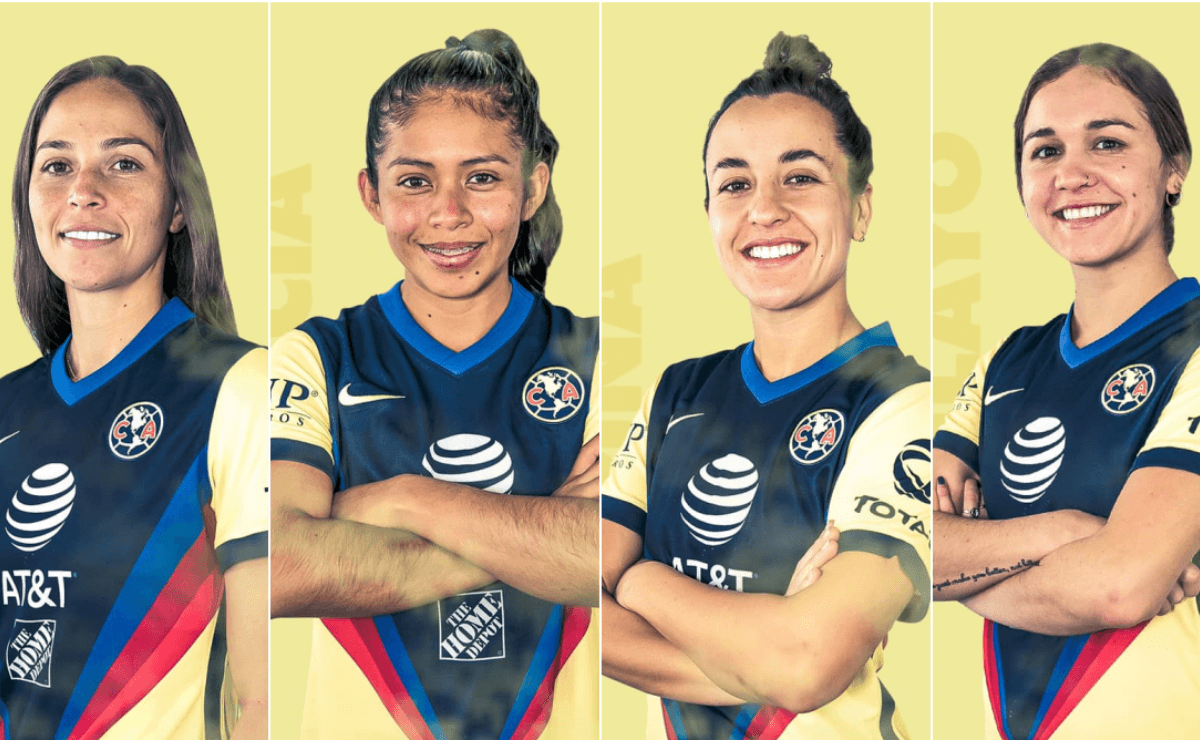 América Femenil presentó a cuatro jugadoras como refuerzos para el  Guard1anes 2021