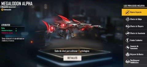 Free Fire La Nueva Arma Evolutiva Megalodon Alpha Ya Esta Disponible Bolavip