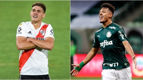River and Palmeiras clash in a high-flying game. (Getty)