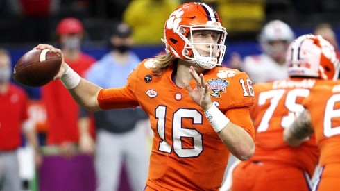 Trevor Lawrence is leaving Clemson after three years. (Getty)
