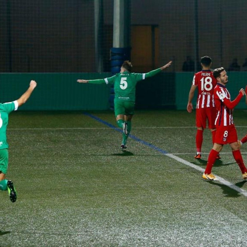 ¡Y contra un equipo de tercera! Atlético quedó eliminado en la primera ronda de la Copa del Rey