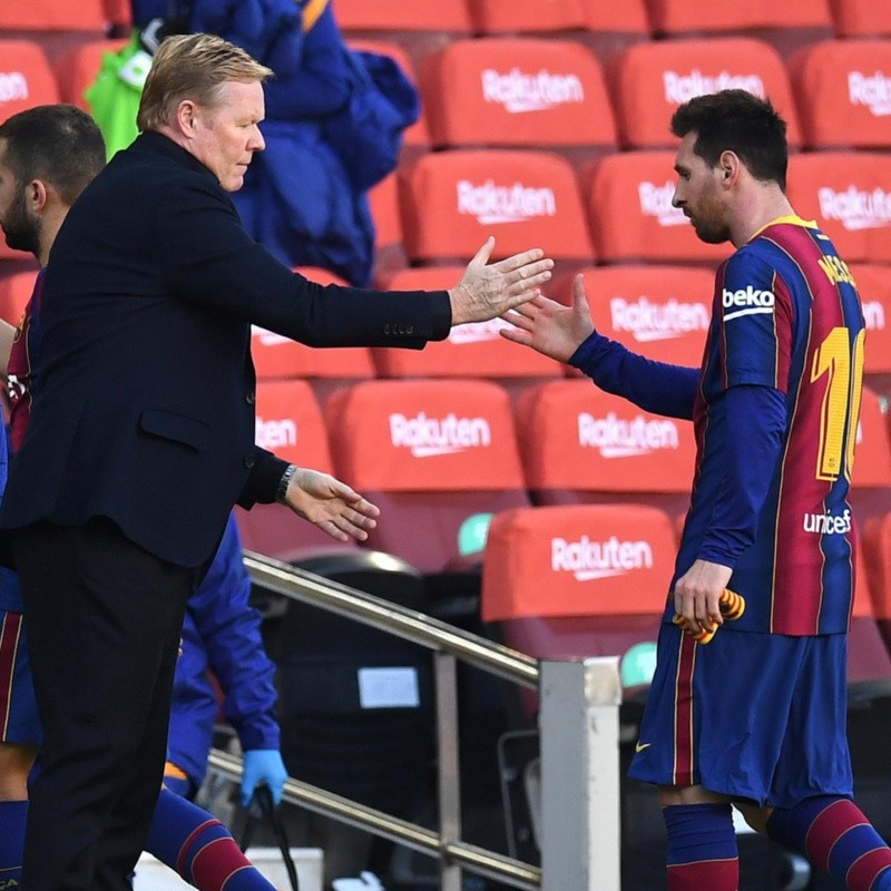 Koeman sobre Messi: "Lo veo feliz y cómodo"