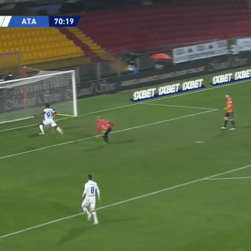 Racha infernal: gol de Duván Zapata en el juego de Atalanta vs. Benevento