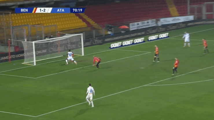 Racha infernal: gol de Duván Zapata en el juego de Atalanta vs. Benevento