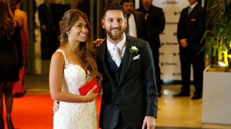 Lionel Messi se casó en su ciudad natal con Antonela (Getty Images)