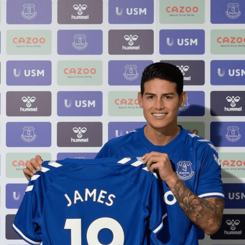 Oficial: Everton confirmó la cifra que pagó para fichar a James Rodríguez